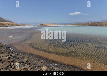 Lake Assal, Dschibuti Stockfoto