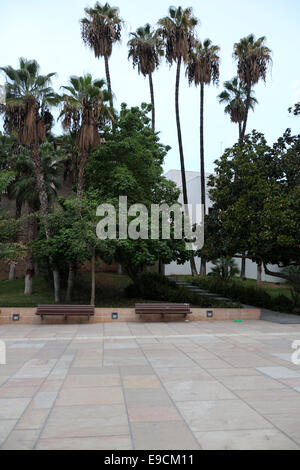 Calle Alcazabilla - Eingang der Alcazaba Burg - Málaga - autonome Gemeinschaft Andalusien - Spanien Stockfoto