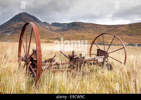 Camasunary, einem remote-Standort in der Nähe von Elgol auf der Isle Of Skye. Herbstfarben in die Moorlandschaft. Stockfoto