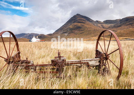 Camasunary, einem remote-Standort in der Nähe von Elgol auf der Isle Of Skye. Herbstfarben in die Moorlandschaft. Stockfoto