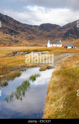 Camasunary, einem remote-Standort in der Nähe von Elgol auf der Isle Of Skye. Herbstfarben in die Moorlandschaft. Stockfoto