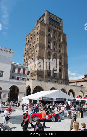 Oldtimer, Menschen, Mille Miglia, 1000 Miglia, Stockfoto