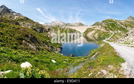 Vallemaggia, Tessin, Schweiz: Val Sambuco, Superior lake Stockfoto