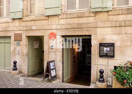 Maison Natale de Louis Pasteur Geburtshaus jetzt Museum zum Leben des Wissenschaftlers in Dole, Jura, Franche, Frankreich, Europa. Stockfoto