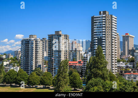 Wohngebiet in Downtown Vancouver, British Columbia, Kanada Stockfoto