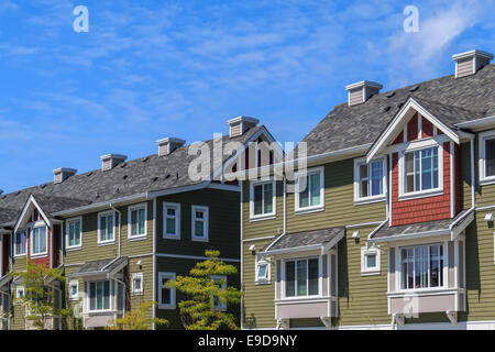Moderne Appartementhäuser in Richmond, British Columbia, Kanada. Stockfoto