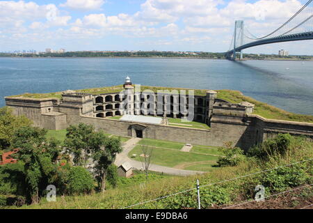 Batterie Unkraut, Fort Wadsworth, Staten Island, New York Stockfoto