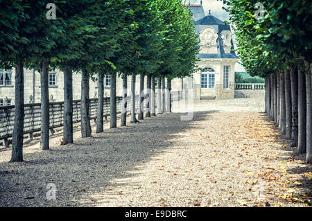 Das Gericht des Château de Villandry Stockfoto