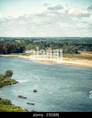 Klassische Ansicht von Chateau De Amboise Stockfoto