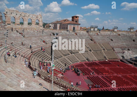 Die Arena von Verona, Verona, Italien. Stockfoto