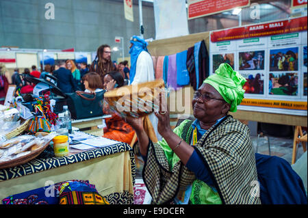 Lingotto Fiere, Turin, Italien. 25. Oktober 2014.  Salone del Gusto e Terra Madre Stand von Mali Credit: wirklich einfach Star/Alamy Live-Nachrichten Stockfoto