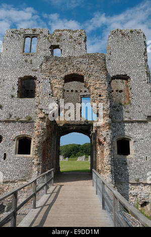 Das innere Torhaus, Baconsthorpe Burg, Norfolk, England. Stockfoto