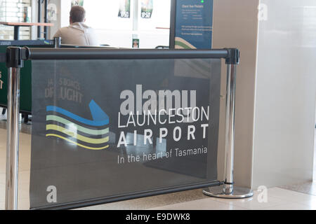 inländischen Flughafen Launceston, Tasmanien, Australien Stockfoto