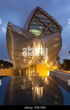 Louis Vuitton-Stiftung, Bois De Boulogne, Paris, Ile de France, Frankreich Stockfoto