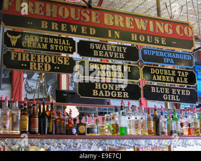 Pub Innenraum, Firehouse Brewing Company Bar und Restaurant, in Rapid City, die Black Hills, SD, USA Stockfoto