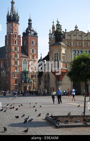 Marienkirche in Krakau Stockfoto