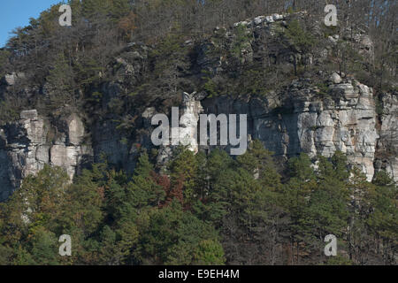 Cliff Pilot Mountain, NC. State Park Stockfoto