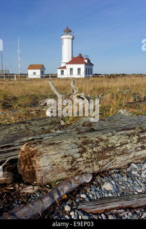 Zeigen Sie Wilson Lighthouse, Port Townsend, Washington, USA Stockfoto