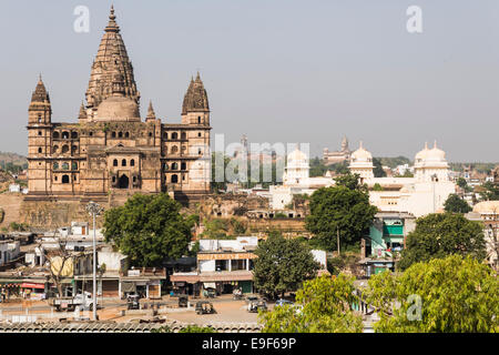 Chaturbhuj Tempels, Orchha, Madhya Pradesh, Indien Stockfoto