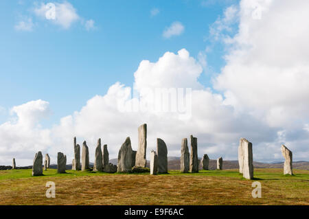 Callanish ich Kreis und Avenue auf der Insel Lewis auf den äußeren Hebriden, Schottland Stein. Stockfoto