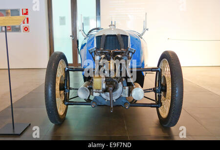 1928 Morgan 3 Wheeler am Auto, Automobil Museum von Málaga, Andalusien, Spanien. Stockfoto