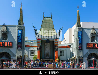 TCL Chinese Theatre (ehemals Manns Chinese Theatre), Hollywood Boulevard, Hollywood, Los Angeles, Kalifornien, USA Stockfoto