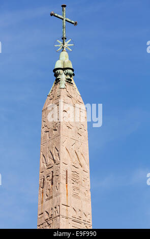 Ägyptischer Obelisk in Piazza del Popolo, Rom Stockfoto