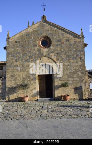 Kirche Santa Maria (Monteriggioni) Stockfoto