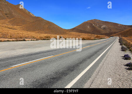 Lindis Pass neue Zealsnd Stockfoto