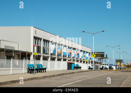 Eingang nach Launceston Flughafen, Tasmanien, Australien Stockfoto