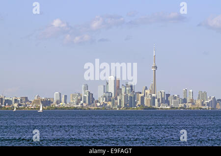 Toronto Skyline vom Ontario-See Stockfoto