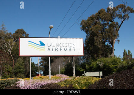 inländischen Flughafen Launceston, Tasmanien, Australien Stockfoto