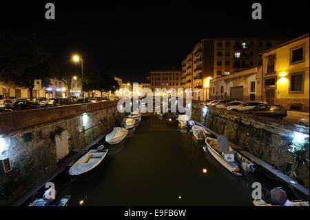 La Venezia Nuova (Livorno) Stockfoto