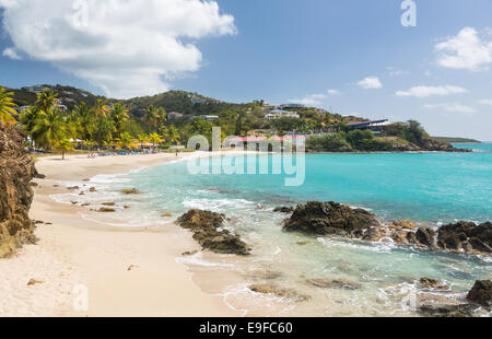 Strandszene St Thomas USVI Stockfoto