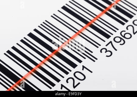 Barcode Scannen Stockfoto