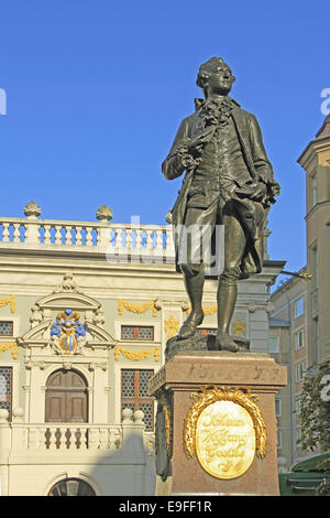 Goethe-Denkmal in Leipzig, Deutschland Stockfoto