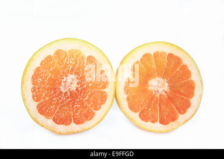 Halbierte Grapefruit Stockfoto