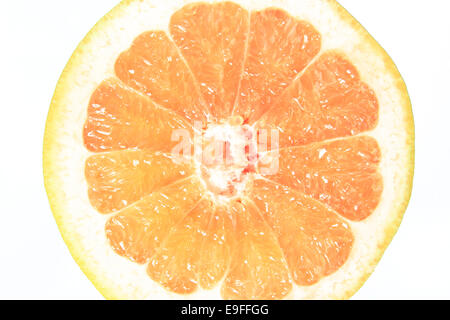 Halbierte Grapefruit Stockfoto