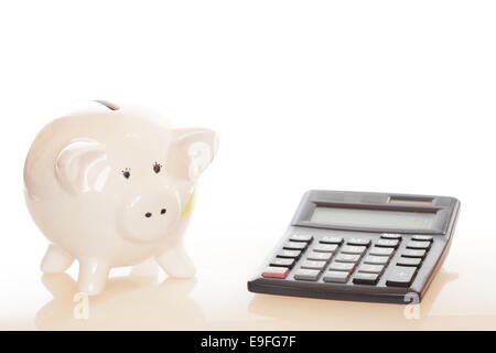 Berechnung der finanziellen Stockfoto