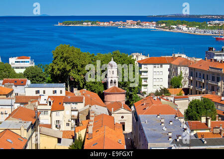 Luftaufnahme der Stadt Zadar Stockfoto