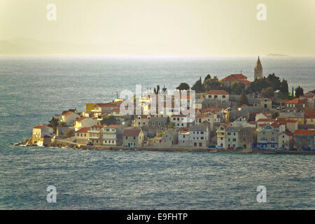 Adria Stadt Primosten am Meer Stockfoto