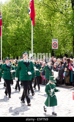 Parade in Oslo am 17. Mai Stockfoto