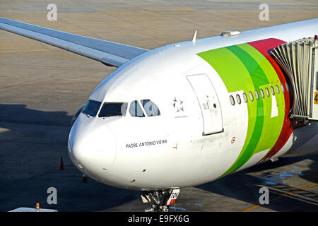 Airbus A330-223 TAP Air Portugal Rio de Janeiro Galeao international Airport, Brasilien Stockfoto