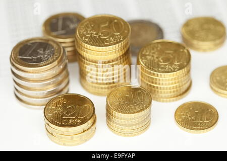 Geld Münzen Stockfoto