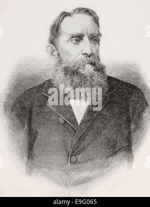 Rafael Wenceslao Núñez Moledo, 1825 – 1894.   Kolumbianische Autor, Rechtsanwalt, Journalist und Politiker gewählt Präsident von Kolumbien Stockfoto