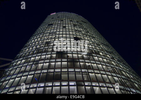 Bahn-Tower, Potsdamer Platz, Berlin, Deutschland Stockfoto