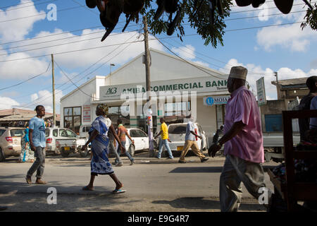 Äußere Geschäftsbank in Dar Es Salaam, Tansania, Ostafrika. Stockfoto