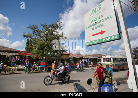 Äußere Geschäftsbank in Dar Es Salaam, Tansania, Ostafrika. Stockfoto