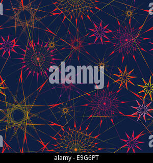 nahtlose Muster besondere Sterne Stockfoto