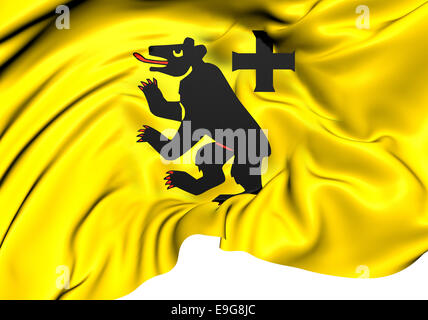 Flagge von Andermatt Stockfoto